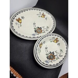 Vintage 1920's Wood & Sons Ltd. Vitrified Hotel Ware "Mayflower" Soap Plates 2